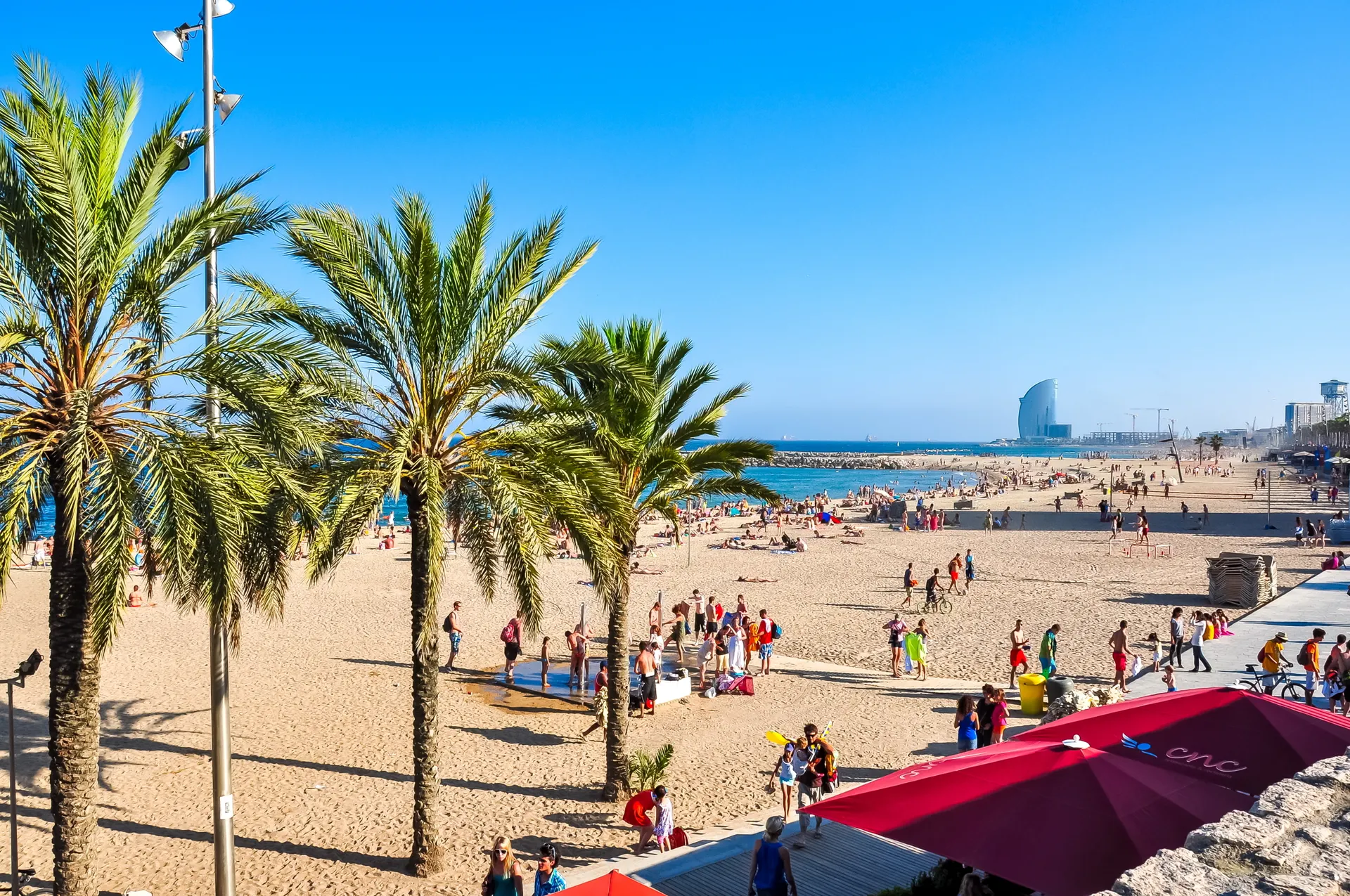 Playa de la Barceloneta, Barcelona, Spanje, Stedentrip Barcelona | de Jong Intra Vakanties