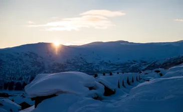 Zonsondergang - Foto: Sverre F. Hjørnevik